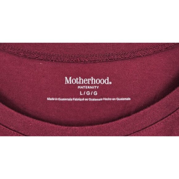 Set of 3 Motherhood Maternity T-Shirts Sz L Sretch Gray Blue Maroon Cap Sleeves - Picture 9 of 10